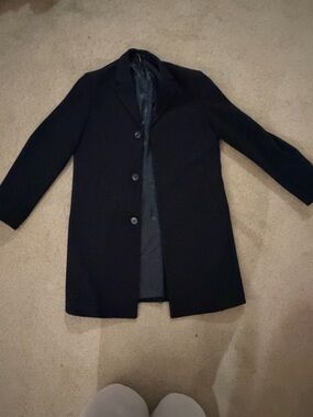 Men's Black Pea Coat